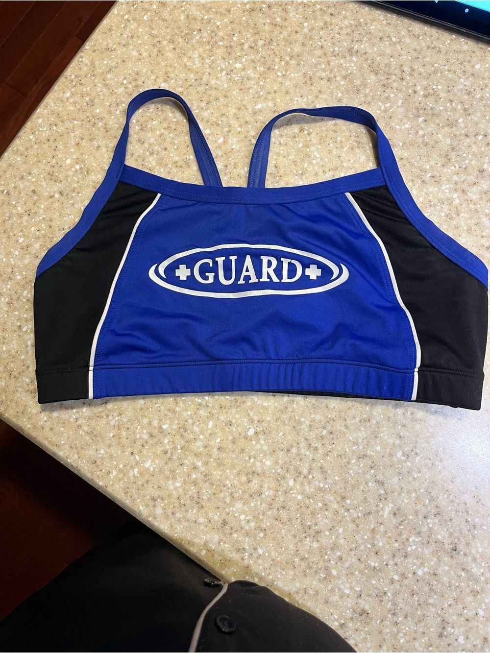 Rise Aquatic Blue "GUARD" Lifeguard Sports Bra swimwear